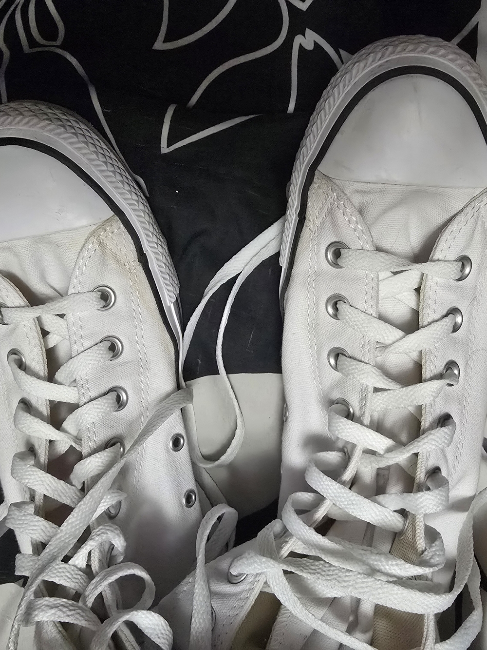 Converse All Star White High-Top Lace-Up Sneakers 11 - Picture 9 of 16